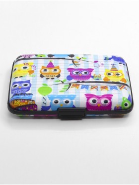 OWL PRINTS CREDIT CARD WALLET